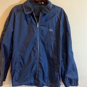 Alligator brand vintage men’s blue windbreaker size large with alligator patch